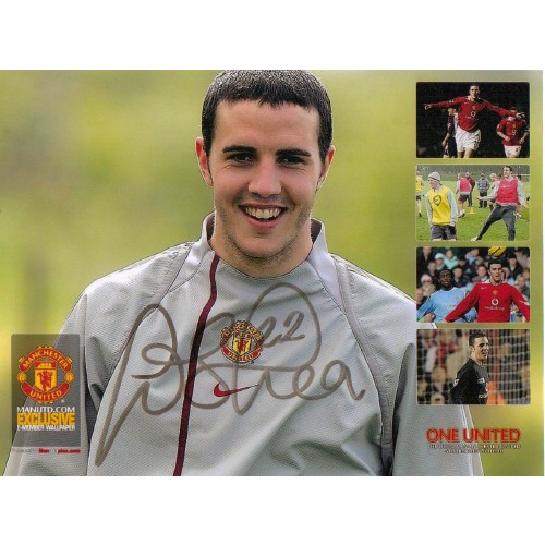 John O'Shea 6x8 Signed Man Utd Photo!